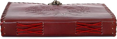 Sun & Moon Emboss journal, 240 Pages journal, Vintage Journal, Sun moon Journal, Leather Sketchbook, Leather Notebook, Leather Journal for Men, Leather Journal for Women (8 x 6 Inch, Bronze Sun & in Kuwait