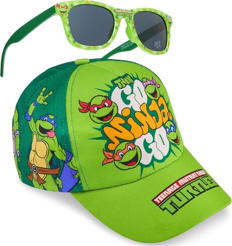 Spiderman | Teenage Mutant Ninja Turtles Baseball Cap & Sunglasses Set for Boys UV400 Sun Protection Gifts for Boys in Saudi Arabia