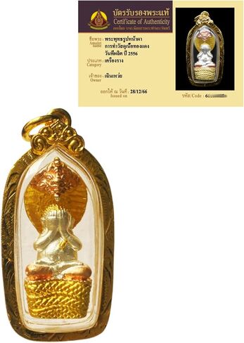 032.A Thai temple amulet features an image of the Weeping Buddha (also known as the Masked Buddha), which is believed to bring good luck, ward off harm and attract wealth.Have an independent ID card in Saudi Arabia