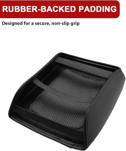 Auto Center Console Armrest Covers for Honda Ridgeline 2006-2014, Vinyl Leather Arm Rest Covering Middle Console Cushion Pad, Anti-Scratch, Interior Accessories, Black in Kuwait