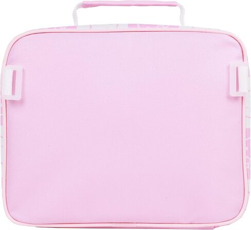 Sanrio Hello Kitty All-Over Print Backpack with Detachable Lunchbox and 3D Charm, White/Pink, 17H X 12W X 5D in Saudi Arabia