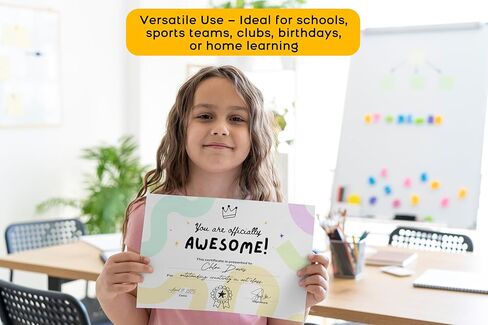 شهادة تقدير جاردن سيتي - أنت رائع رسميًا!، شهادات تقدير، شهادات جوائز للمدرسة، جوائز موظف العام، 25 حزمة، متعددة الألوان in Kuwait