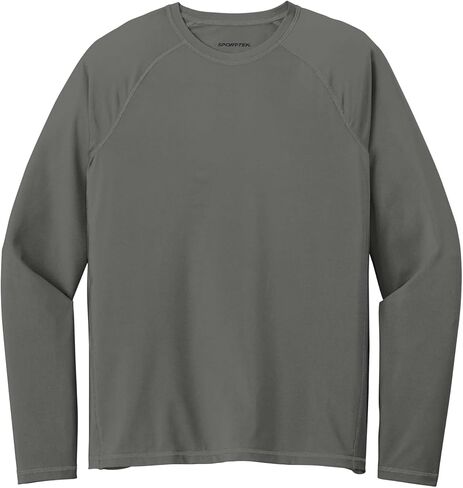SPORT-TEK Unisex Long Sleeve Rashguard Tee | Men's & Women's Sun Protection Workout T-Shirt, Lightweight Clothing for Sports in Saudi Arabia