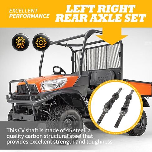 K7711-12330 Left Right Rear Axle Set Compatible with All RTV 900 RTV 1100 RTV 1140 4x4 All Years K7711-12334 CV Axles (2 pcs) in Saudi Arabia