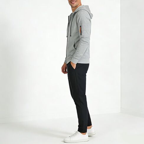 Men's Pullover Hoodies Plaid Waffle Jacquard Long Sleeve Drawstring Hipster Casual Hooded Sweatshirts with Kanga Pockets in Saudi Arabia