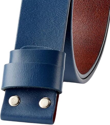 Belt Without Buckle, Replacement Belt Strap Heavy Duty Adjustable Accessories Belt Strap Without Buckle for Kids Jeans Trousers Pants, Blue in Kuwait