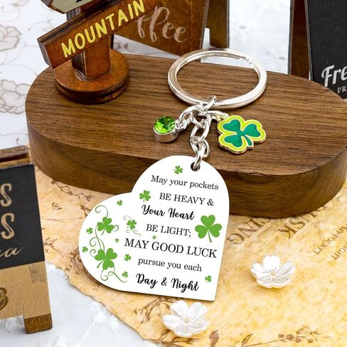 Good Luck Charms St Patricks Day Keychain Green Shamrock Keychain Irish Gifts for Women St. Patrick's Day Gifts 3 Leaf Clover Keychains Luck Keychains Shamrock Charms in Kuwait