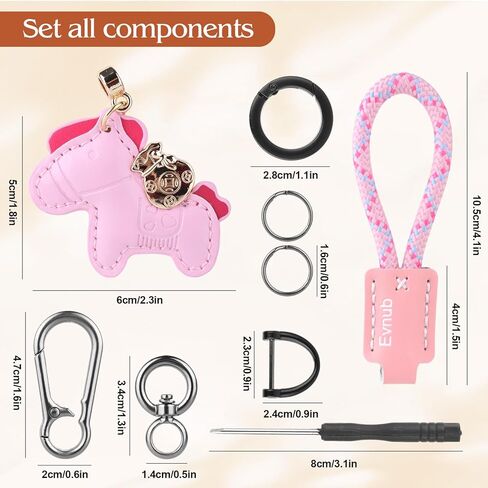 Leather Horse Bag Charm, Handbag Purse Pendant - Cute Keychain for Women Men | Gift Idea in Saudi Arabia