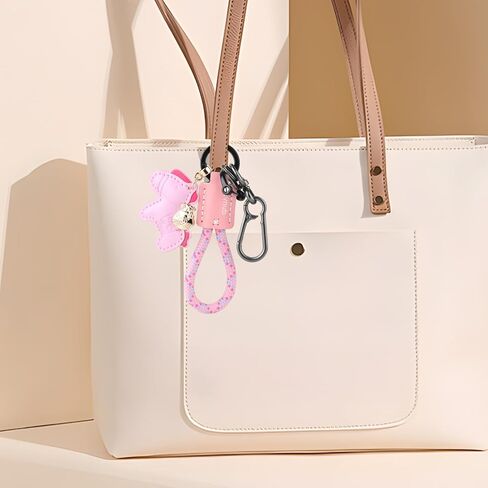 Leather Horse Bag Charm, Handbag Purse Pendant - Cute Keychain for Women Men | Gift Idea in Saudi Arabia