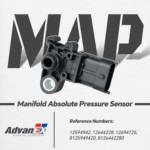 MAP Manifold Absolute Pressure Sensor Compatible with Buick Allure/Regal, Cadillac CTS/Escalade/XTS Chevrolet Avalanche/Cruze/Express/Silverado/Tahoe Raplace 12594942 12644228 in Saudi Arabia