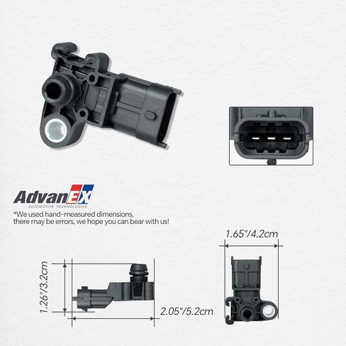 MAP Manifold Absolute Pressure Sensor Compatible with Buick Allure/Regal, Cadillac CTS/Escalade/XTS Chevrolet Avalanche/Cruze/Express/Silverado/Tahoe Raplace 12594942 12644228 in Saudi Arabia