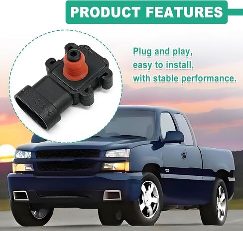 213-796 Manifold Absolute Pressure Map Sensor, Compatible with Chevy Astro 1996-2005, Blazer 1996-2005, Cadiliac DTS 2006-2011 etc, Replace OE# 16187556 16249939 213-4434 12614973 in Saudi Arabia