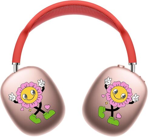 ملصق Scarred Bunny لـ AirPods Max، ملصق فريد لسماعات الرأس، متوافق مع غطاء حافظة AirPods Max الشفاف، هدية إكسسوارات جمالية مع مجموعة تنظيف in Kuwait
