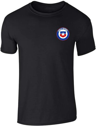 Pop Threads Chile Futbol Soccer Retro National Team Chilean Graphic Tee T-Shirt for Men in Saudi Arabia