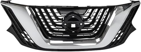 شبكة شبكة علوية للمصد الأمامي MGWILL متوافقة مع 2015 2016 2017 2018 Nissan Murano S SL SV Platinum 3.5L 623105AA0A فضي + بلاستيك أسود in Saudi Arabia