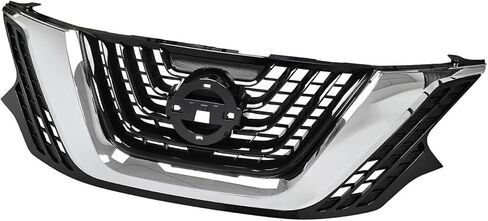 شبكة شبكة علوية للمصد الأمامي MGWILL متوافقة مع 2015 2016 2017 2018 Nissan Murano S SL SV Platinum 3.5L 623105AA0A فضي + بلاستيك أسود in Saudi Arabia