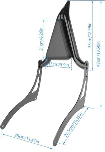 Motorcycle Sissy Bar Backrest Pad For Indian Scout Bobber Twenty Sixty ABS accessories 2018-2023 in Saudi Arabia