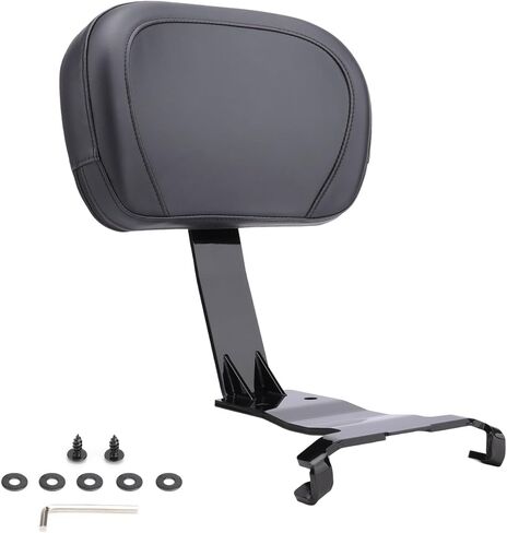 Motorcycle Passenger Backrest, Rear Back Rest Pad with Mount Kit Compatible with Can-Am Ryker 600, Ryker 900, Ryker Rally, Ryker Sport 2019-2025 Accessories, Replace #219400843 (Black B) in Saudi Arabia