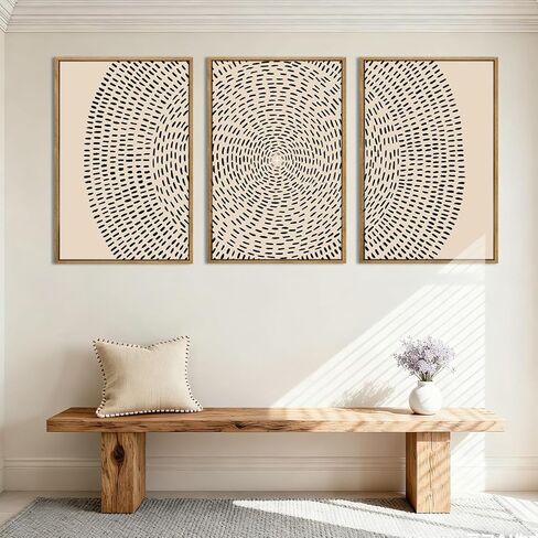 ANHUIB Jesus Wall Art 16x24 Inch Jesus Feeds The 5000 Canvas Wall Art Set of 3 Framed Easter Christian Wall Decor Modern Abstract Art Print for Living Room Bedroom Office in Kuwait