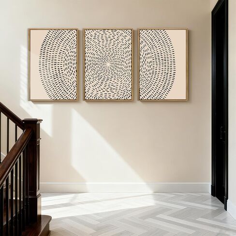 ANHUIB Jesus Wall Art 16x24 Inch Jesus Feeds The 5000 Canvas Wall Art Set of 3 Framed Easter Christian Wall Decor Modern Abstract Art Print for Living Room Bedroom Office in Kuwait