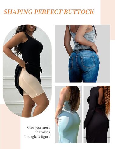 Stoto Butt Lifting Shapewear with Butt Pads Padded Underwear for Women Booty Lifting Panties Hip Enhancer Tummy Control Shaper Shorts Black XXL in Kuwait