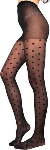 Sheer Polka Dot Tights for Women | Women's Fashion High-Waisted Pantyhose in Saudi Arabia
