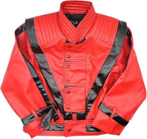 سترة جلدية حمراء لأداء الهالوين للأطفال الأولاد مقاس أطفال - عرض المواهب المدرسية للزومبي in Kuwait