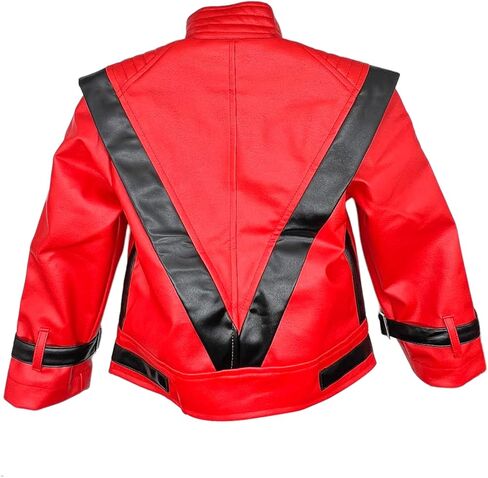 سترة جلدية حمراء لأداء الهالوين للأطفال الأولاد مقاس أطفال - عرض المواهب المدرسية للزومبي in Kuwait