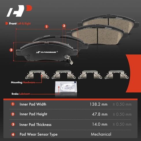 A-Premium 4 x Front Ceramic Disc Brake Pads + 4 x Rear Drum Brake Shoes Compatible with Nissan Versa 2012-2019, Versa Note 2014-2019, Micra 2015-2019 in Saudi Arabia
