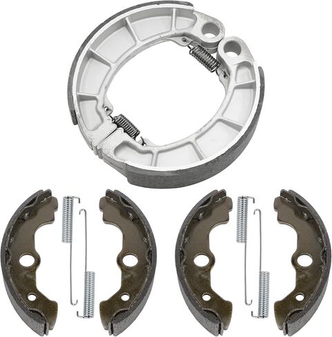 Caltric Front and Rear Brake Shoes Compatible with Honda TRX400At 2004 / TRX400FA TRX400FGA Fourtrax Rancher At 04-07 in Saudi Arabia