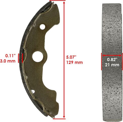 Caltric Front and Rear Brake Shoes Compatible with Honda TRX400At 2004 / TRX400FA TRX400FGA Fourtrax Rancher At 04-07 in Saudi Arabia