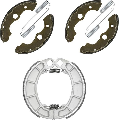 Caltric Front and Rear Brake Shoes Compatible with Honda TRX400At 2004 / TRX400FA TRX400FGA Fourtrax Rancher At 04-07 in Saudi Arabia