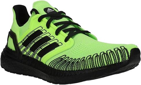حذاء Ultraboost 20 للرجال من adidas باللون الأخضر/الأسود الأساسي/الأبيض 9 in Saudi Arabia