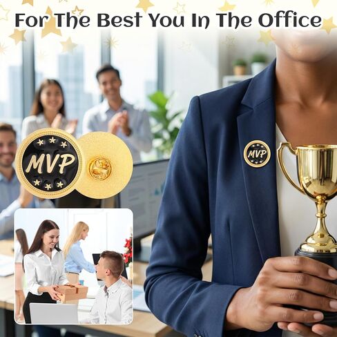 25 قطعة من دبابيس Mvp دبابيس المينا السائبة مع مشبك فراشة، جائزة Mvp لبطولة الماعز تقدير طية صدر السترة للكرة اللينة وكرة القدم البيسبول وكرة السلة وفريق كرة السلة والهدايا الرياضية وجائزة الفريق الرياضي in Saudi Arabia