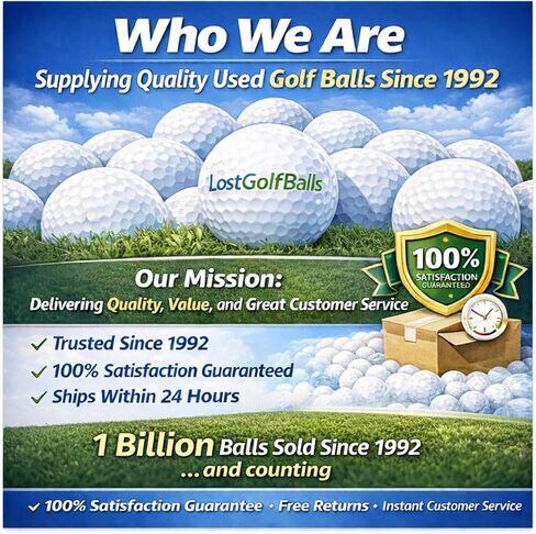 LostGolfBalls - 48 كرة جولف فائقة النعومة في حالة قريبة من النعناع، ​​جودة AAAA، كرات جولف مستعملة معاد تدويرها، أفضل كرات جولف قيمة، بيضاء in Saudi Arabia