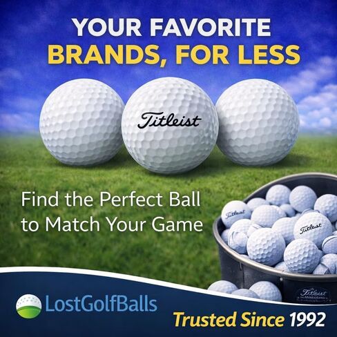 LostGolfBalls - 48 كرة جولف فائقة النعومة في حالة قريبة من النعناع، ​​جودة AAAA، كرات جولف مستعملة معاد تدويرها، أفضل كرات جولف قيمة، بيضاء in Saudi Arabia