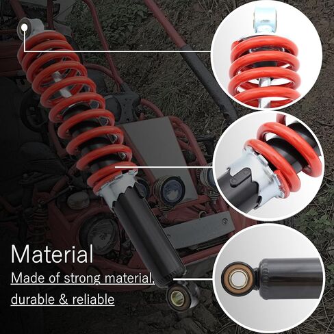 2Pcs 325mm Front Shock Absorber Fit for Hammerhead Twister 150 GT GTS SS 250 150cc-250cc 12-3/4 Inches Front Adjustable Suspension Shock Absorber Fit for 150CC 250CC Go Karts in Saudi Arabia
