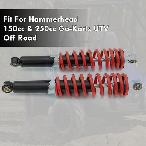 2Pcs 325mm Front Shock Absorber Fit for Hammerhead Twister 150 GT GTS SS 250 150cc-250cc 12-3/4 Inches Front Adjustable Suspension Shock Absorber Fit for 150CC 250CC Go Karts in Saudi Arabia