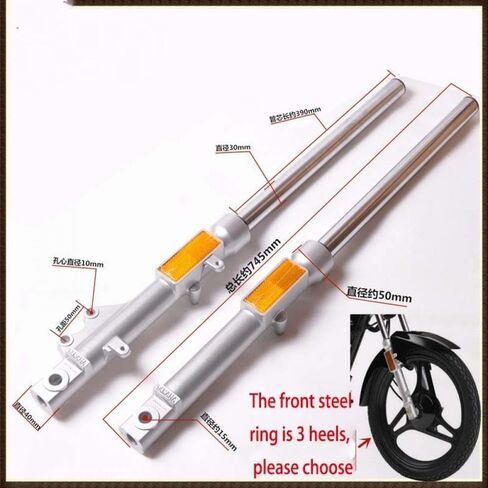Motorbike Shock Absorbers Front Shock Absorber With Reflective Sheet For YBR 125 For YBR125 Motorcycle Accessories The Front Steel Ring Is 3 Heels in Saudi Arabia