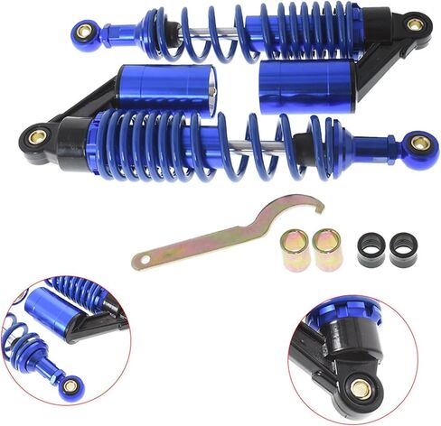 12.5 320mm Universal Rear Shock Absorbers Replacement for Honda Suzuki ATV Go Kart Quad Dirt Sport Bikes (Blue) in Saudi Arabia