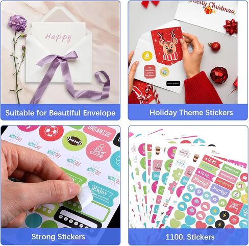 16 Sheet 3280 Planner Stickers, Colorful Calendar Stickers to Remind to Do Daily Tasks, Journaling, Decorate Your Planner Accessories in Saudi Arabia