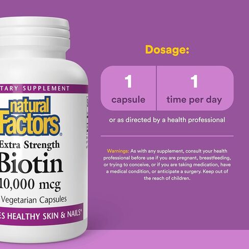 Natural Factors Biotin 10000Mcg, 60 CT in Saudi Arabia
