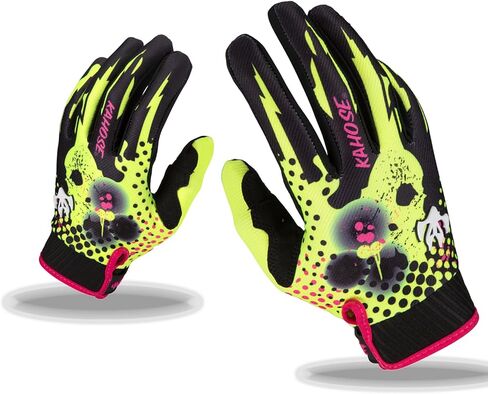 قفازات الدراجة الترابية للجنسين، قفازات كاملة للدراجة النارية تعمل باللمس للمركبات ATV، MTB، السباق، الطرق الوعرة، ركوب الدراجات، موتوكروس in Kuwait