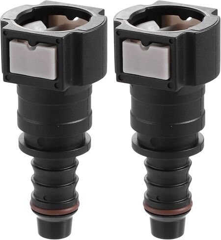 X AUTOHAUX 2 قطعة سيارة 3/8 خط الوقود موصل سريع خط الوقود خرطوم النايلون الأنابيب الإفراج السريع مستقيم أنثى توصيل موصل ل 3/8 إلى 5/16 ID أنابيب النايلون in Saudi Arabia
