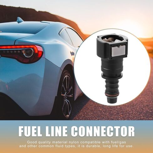 X AUTOHAUX 2 قطعة سيارة 3/8 خط الوقود موصل سريع خط الوقود خرطوم النايلون الأنابيب الإفراج السريع مستقيم أنثى توصيل موصل ل 3/8 إلى 5/16 ID أنابيب النايلون in Saudi Arabia