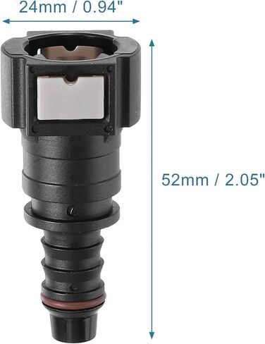 X AUTOHAUX 2 قطعة سيارة 3/8 خط الوقود موصل سريع خط الوقود خرطوم النايلون الأنابيب الإفراج السريع مستقيم أنثى توصيل موصل ل 3/8 إلى 5/16 ID أنابيب النايلون in Saudi Arabia