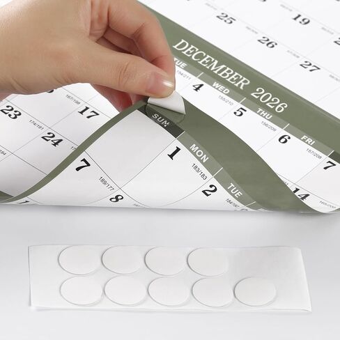 2026 Yearly Wall Calendar - 2026 Dry Erase Calendar for Wall, 34.6" x 22.9", Jan. 2026 - Dec. 2026, 2026 Wall Calendar for both Vertical/Horizontal use, Reversible in Saudi Arabia