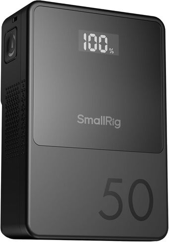 SMALLRIG V Mount Battery VB99 SE, 99Wh / 6800mAh V Mount Battery with 65W Output, 2.5H Full Charge, with USB-C, D-TAP, USB-A, Dual DC Ports, OLED Screen, for Camera, Camcorder, Monitor, Video Light in Saudi Arabia