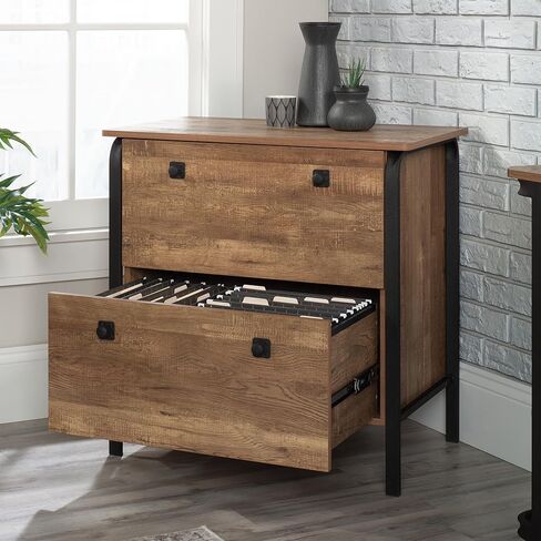 Sauder Station House 2-Drawer Lateral File Cabinet, Etched Oak Finish in Saudi Arabia