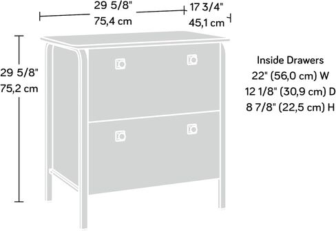 Sauder Station House 2-Drawer Lateral File Cabinet, Etched Oak Finish in Saudi Arabia